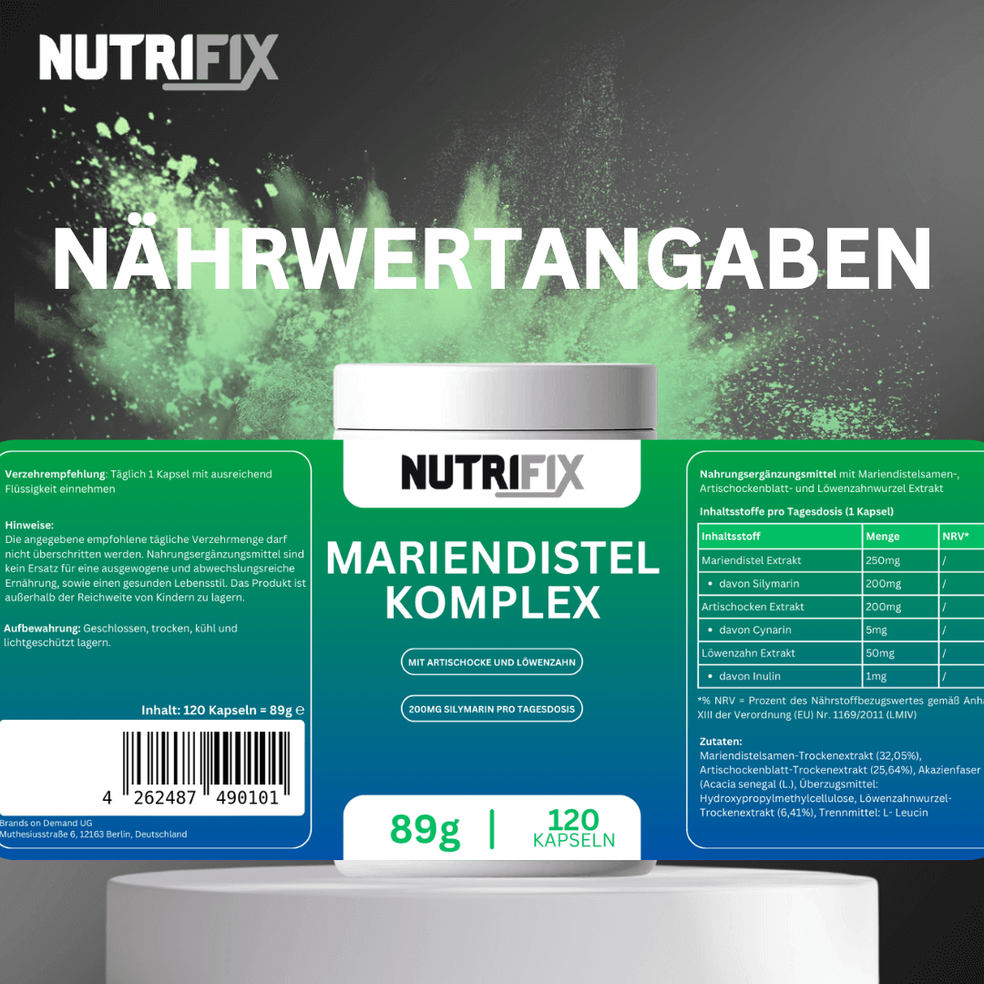Mariendistel Artischocke Löwenzahn Komplex Bundle - Nutrifix