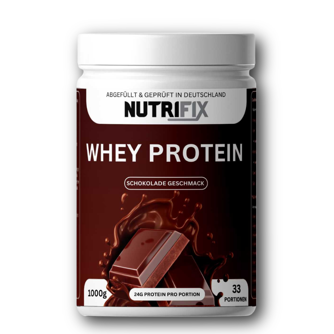 Premium Whey - Schokolade Bundle von Nutrifix, hochwertiges und veganes Nahrungsergänzungsmittel aus Deutschland. Unterstützt die Gesundheit mit besten Inhaltsstoffen..