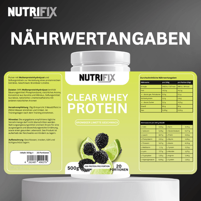 Clear Whey Protein - Brombeere - Limette Bundle - Nutrifix