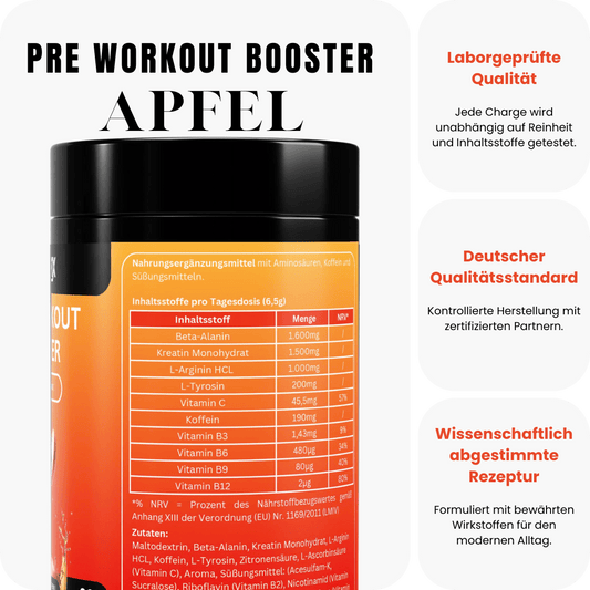 Pre - Workout Booster Apfel - 520g - Nutrifix