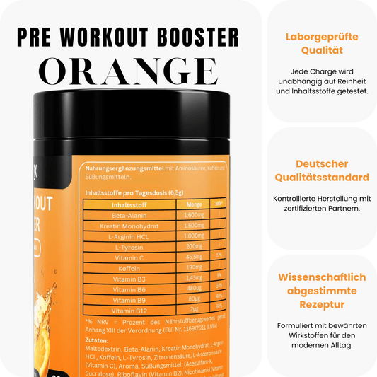 Pre - Workout Booster Orange - 520g - Nutrifix